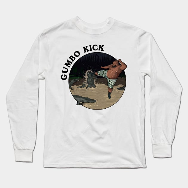 Gumbo Kick Long Sleeve T-Shirt by DeathAnarchy